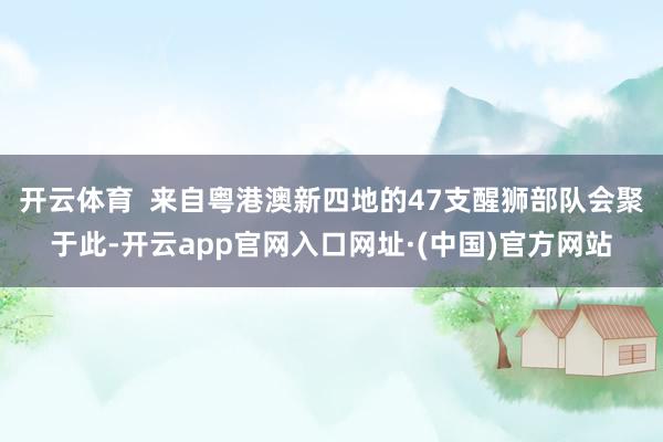 开云体育  来自粤港澳新四地的47支醒狮部队会聚于此-开云app官网入口网址·(中国)官方网站